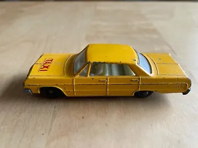 Matchbox Series Lesney No.20 Chevrolet Impala Taxi Cab Made In England One Owner • $10