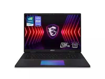 MSI Titan 18 HX 18  120Hz Mini LED Laptop - RTX 4090 I9-14900H 128GB DDR5 4TB SS • $5399.99