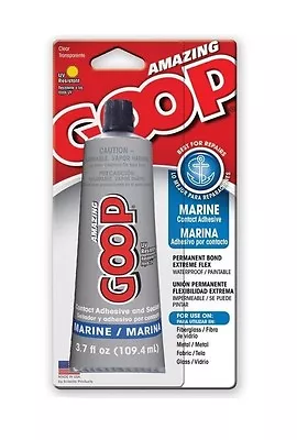 New Goop 170012 3.7oz Marine Glue Adhesive Clear Water Prf Sealant 6782254 • $5.39