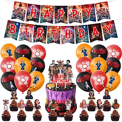 $7.99 • Buy Stranger Things Party Set Party Supplies Kids Children Birthday Decoration