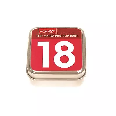 Lagoon The Amazing Number 18 Table Top Tin Fun Facts Trivia 18th Birthday Gift • £6.99
