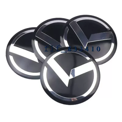 4X 56mm 2.2'' Black K Logo Wheel Center Rim Hub Cap Stickers For K5 Optima • $9.87