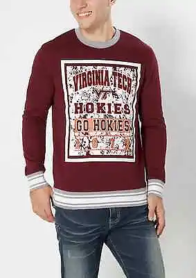 Virginia Tech Hokies Ncaa Mens Go Hokies 1872 Splattered Sweatshirt L-xl-2x • $10