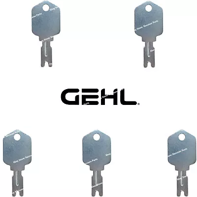 5 Gehl Skid Steer Ignition Keys 073694 1648 4610 4615 SL Series V270-V330 • $9.95