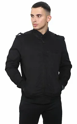 Mens Lightweight Casual Jackets Full Zip Multi Pockets Cotton Coat Size S To 2XL • £11.49