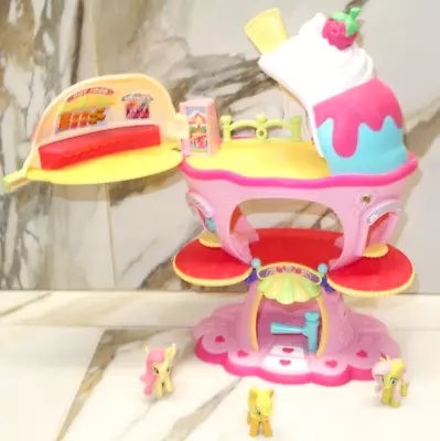 Hasbro My Little Pony Lot Sweet Sundae Ice Cream Shop 2007 With 3 Mini Figures • $22.90