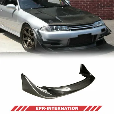 Fit For Nissan Skyline R32 GTR Front Bumper Lip Carbon Glossy TBO Style • $3690