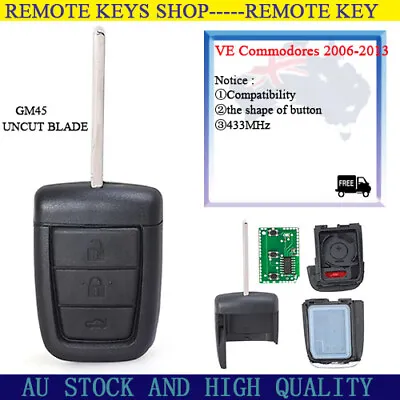 $48.33 • Buy For Holden Commodore VE 2006 2007 2008 09 2010 2012 2013 Remote Control Car Key