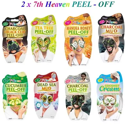 2 OF 7th HEAVEN FACE MASKS & PEELS - OFF FOR ALL SKINS TYPES DEAD CELLS FREE P & • £3.49