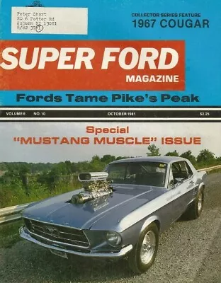 Super Ford 1981 Oct - Mustang Special Cammer • $14.95