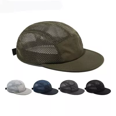 Work Cap 5 Panel Baseball Hats Breathable Mesh Caps Summer Quick Drying Cap • $20.46