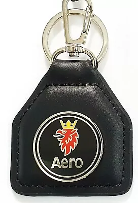 SAAB Aero Genuine Leather Key Fob                                       H021204F • $19.59
