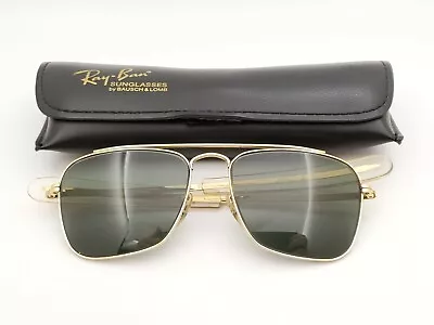$229.99 • Buy Vintage B&L Ray Ban Bausch & Lomb G15 Gray 52mm Gold Plated Echelon W/Case