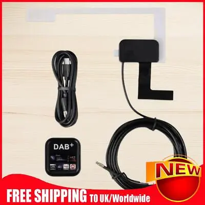 DAB+ Portable Radio Adapter USB Amplified Radio Tuner Box For Android Navigator • £29.86