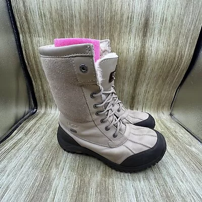 UGG Adirondack II Women’s Size 9 Boots Waterproof Leather Wool Vibram 1909 • $79