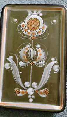Green Pin Tray Unusual Thistle Design • £10.99
