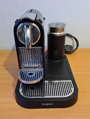 Magimix Nespresso M190 Citiz And Milk Frother Coffee Machine Black Working • £85