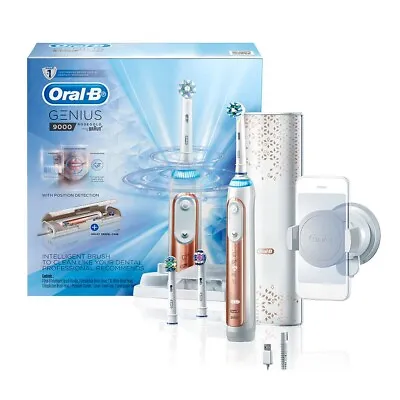 $180 • Buy Oral-B Genius 9000 Electric Toothbrush Rose Gold GEN9000G