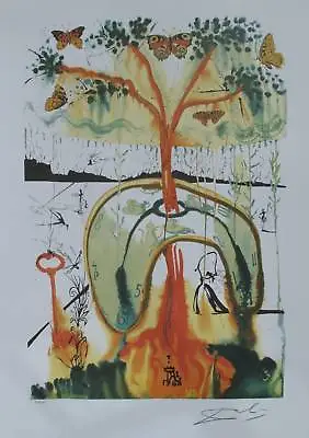$59.99 • Buy Salvador Dali Alice In Wonderland Mad Tea Party Limited Edition Art Lithograph
