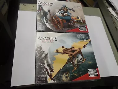 ASSASSIN'S CREED Mega Bloks 2 COMPLETE OPEN BOX SETS -  Da Vinci & Cannon Strike • $44.99