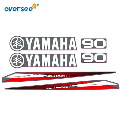 For Yamaha 2T 90HP Outboard Graphics/Sticker Kit Anti-UV Top Cowling Not Fade • $27.52