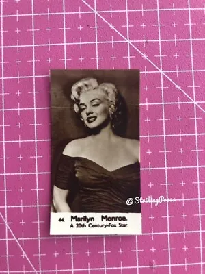 MARILYN MONROE ?confectionary Card Tiny 1950s Film Star Plain Back Trade 324 • $18.48