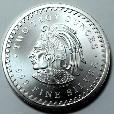 2 Oz 999 Silver Aztec Mayan Calendar Collectible Coin Medal Bullion Rare Round ! • $20.50