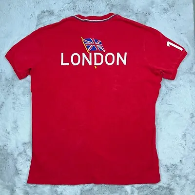 Polo Ralph Lauren Shirt Men Extra Large Red 2012 Olympics London Big Pony • $59.99