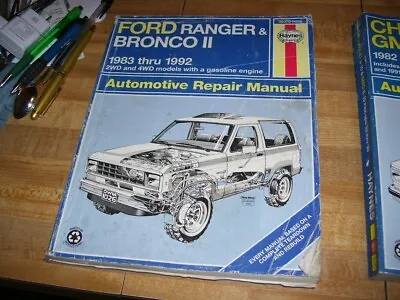 #36070 (1026) Haynes Ford Ranger Bronco 1983-1992 Service Repair Manual • $15