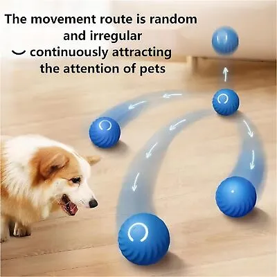 USB Electronic Smart Dog Toy Ball  Interactive Pet Automatic Moving Ball Gift • $9.45