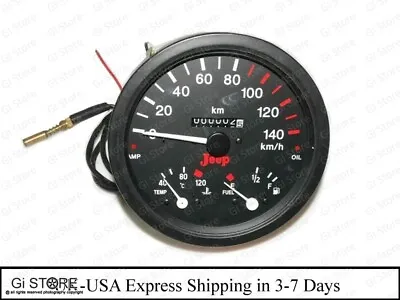 $78.99 • Buy Willys Jeep Speedometer Cum Temperature Fuel Meter & Amp. Oil Indicator