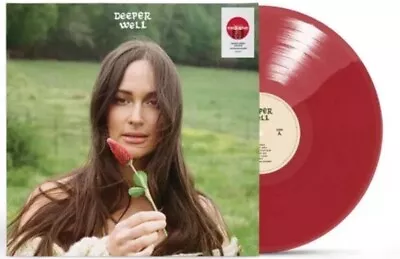 KACEY MUSGRAVES DEEPER WELL CRIMSON CLOVER RED OPAQUE VINYL  & POSTER - Sealed • $17.50