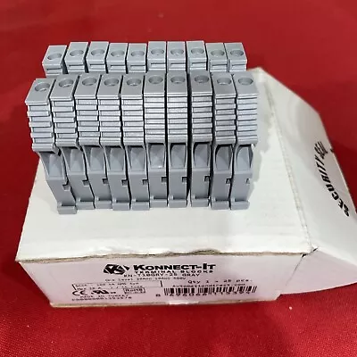 Konnect-It KN-T10 Gray Terminal Blocks 600V 30A  10AWG LOT OF 10 • $13.99