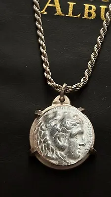 Alexander  The Great III Tetradrachm Greek Coin Repro Pendant Coin Necklace • $125