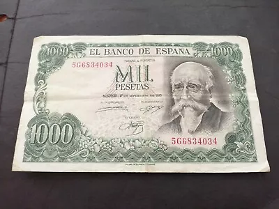 Spain 1000 Pesetas 1971 • £12.99