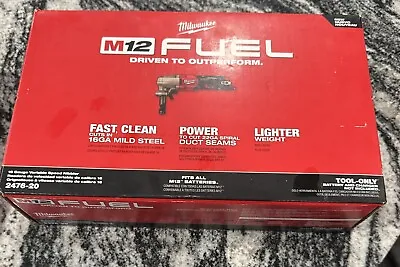 Milwaukee 2476-20 M12 FUEL 16 Gauge Variable Speed Nibbler (Tool Only) - New • $184.99