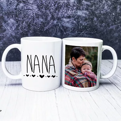 Personalised Name Mug Christmas Birthday Gifts For Nana Grandad Nanny Grandma • £8.99