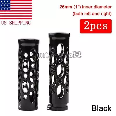 1 Inch Motorcycle Handle Bar Hand Grips Fit For Harley Sportster XL1200 883 Dyna • $32.50