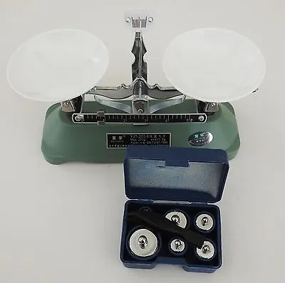 Mechanical Beam Balance Table Scale 200g Weight Standard School Physics Lab New • $42.65