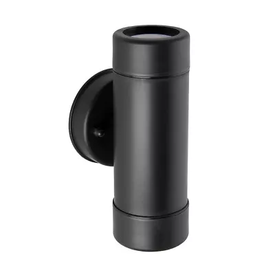 £15.99 • Buy SAXBY ICARUS Black Outdoor LED GU10 Up/Down Marine Twin Wall Light IP44 81009