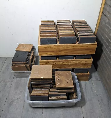 HUGE LOT Of 139 - Ellison Letter Machine Wood Die Cut Press Blocks Dies • $990