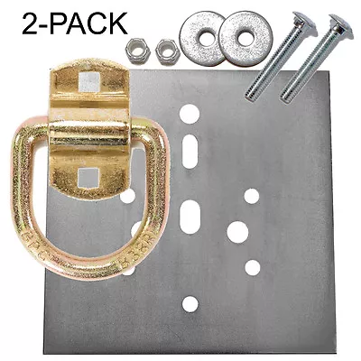 Heavy Duty D-Ring 12240 Lb Tiedown And Backing Plate W/ 2-1/2  Hardware 3-Pack • $29.84