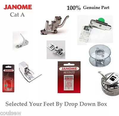 100% Genuine/Universal Janome Feet Parts Selection For Category A Machines Only • £8.45