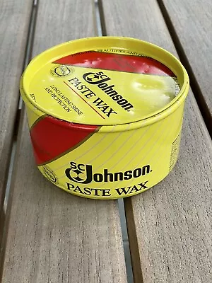 SC Johnson Paste Wax 16 Oz. Tin Can Original Formula  95% Remaining • $69.97