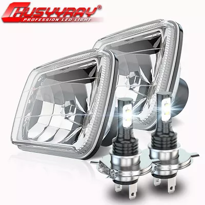 For Chevy Express Cargo Van 1500 2500 3500 Pair 7x6 5x7 LED Headlights Hi/Lo • $89.99