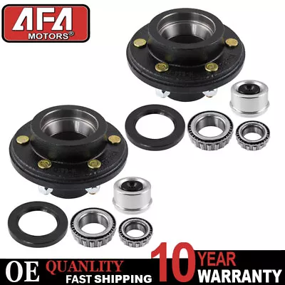 2pcs Trailer Hubs Convert Mobile Home With Bearings 6000# 6 Lug 6x5.5 Idler Axle • $100.18