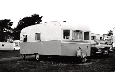 £4 • Buy Woodpecker Caravan Sandy Bay Caravan Park Exmouth Postcard Sized Photograph 1972