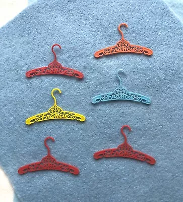 Vintage Barbie Set Of 6 FRANCIE NAME FILIGREE HANGERS - EXC • $12