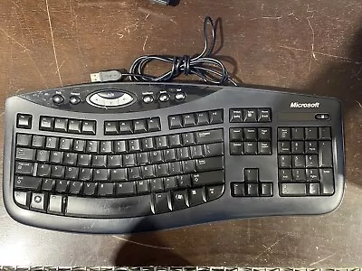 Microsoft Comfort Curve Ergonomic Keyboard 2000 V1.0 KU0459 Wired Tested Works • $29.95