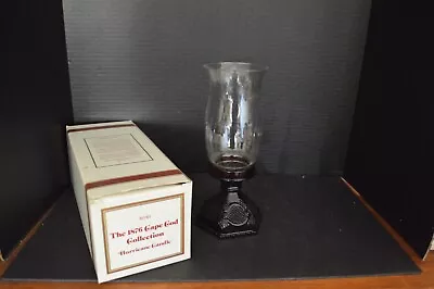 1876 Cape Cod Collection Hurricane Candle Vintage Avon Ruby Red Glass • $21.98